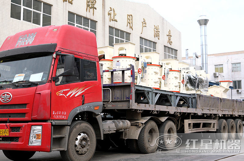 大型砂石廠采用多臺立式復合破碎機加工 大型砂石廠采用多臺立式復合破碎機加工