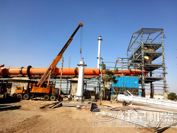 紅星廠家對生產線安裝、調試現場