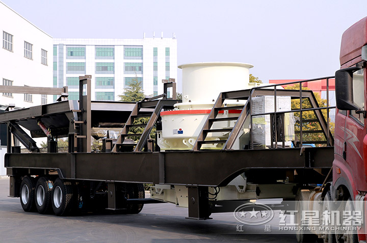 移動(dòng)石粉制砂機(jī)發(fā)貨現(xiàn)場(chǎng)，到場(chǎng)即可作業(yè)